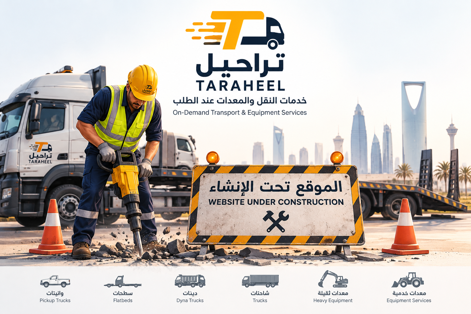 تراحيل - الموقع تحت الإنشاء - TARAHEEL Website Under Construction